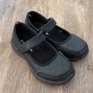 Skechers Kids Black Strap Dress Shoes